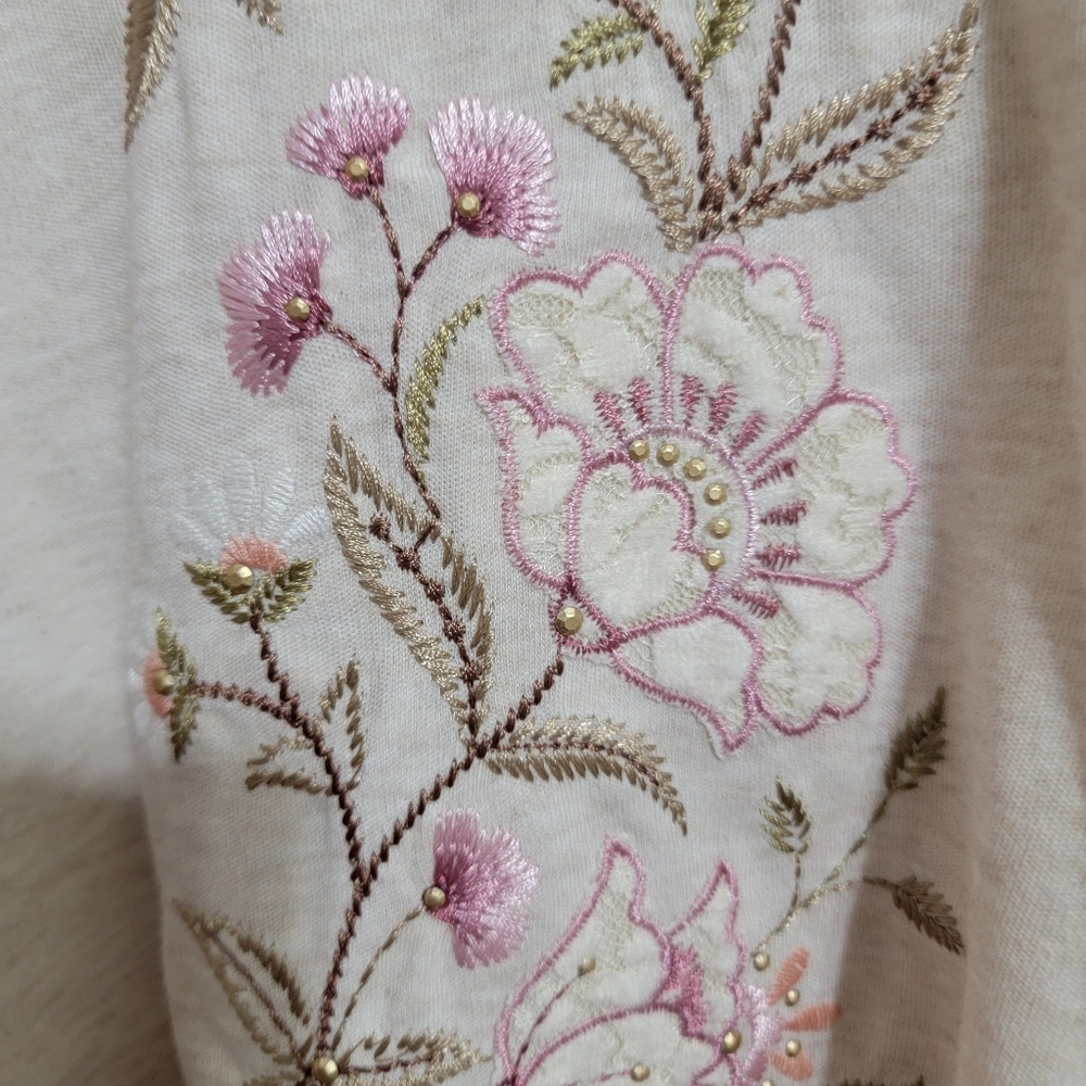 Alfred Dunner Telluride Womens Round Neck 3/4 Sleeve T-Shirt Size Large - Picture 6 of 8